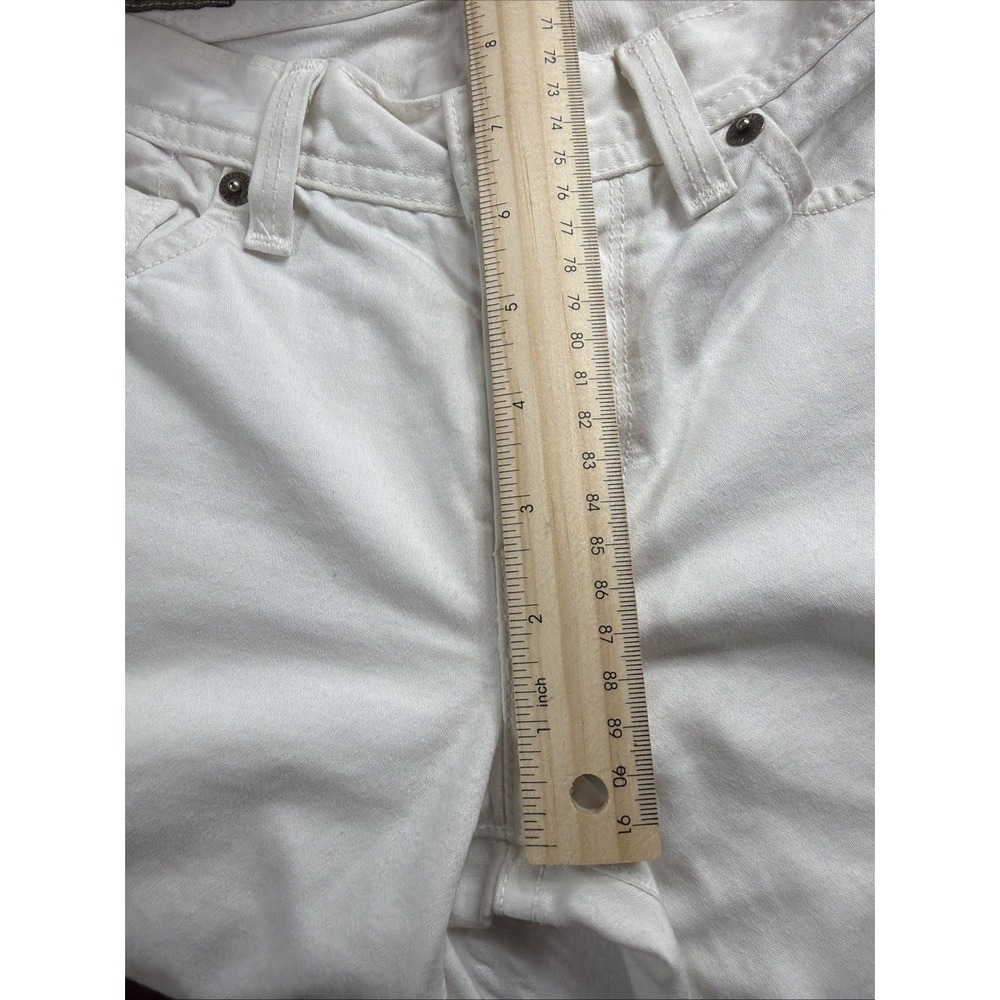 Vintage Citizens of Humanity Ingrid White Low Rise Flare Jeans 100% Cotton 27x30 - Picture 14 of 14